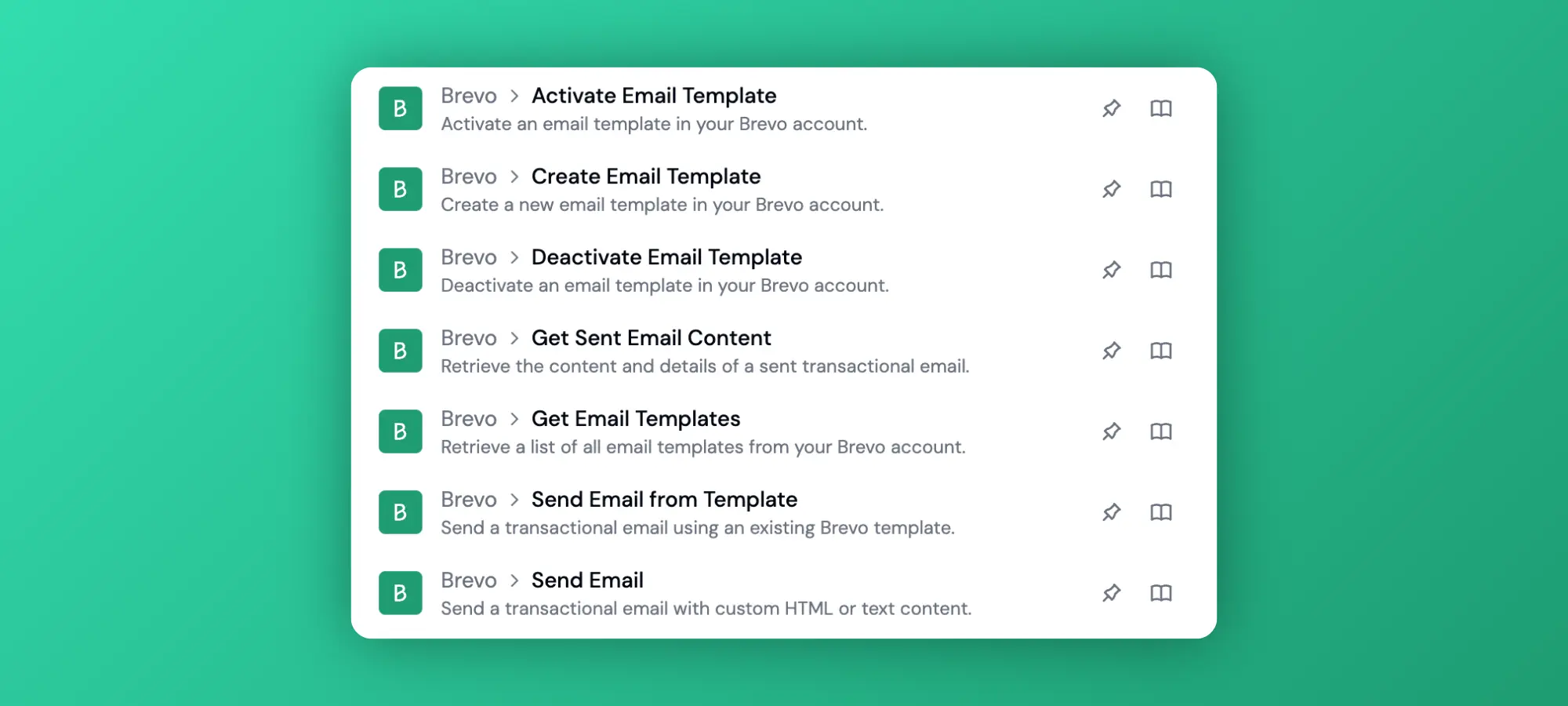 Brevo integration screenshot